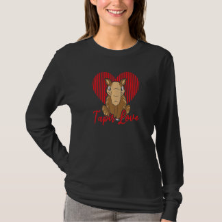 Tapir Heart Wildlife Animal Zookeeper Tapirrific   T-Shirt