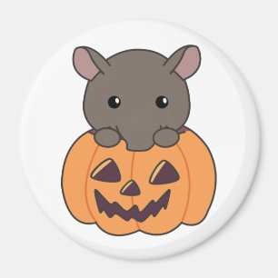 Tapir In Pumpkin Cute Tapire Happy Halloween Magnet