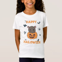 Tapir In Pumpkin Cute Tapire Happy Halloween