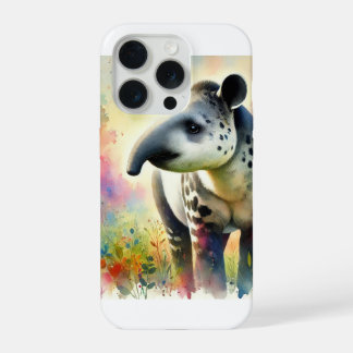 Tapir in watercolor 190924AREF113 - Watercolor iPhone 15 Pro Case