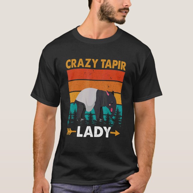 Tapir Lady Mammal From South America Wildlife T-Shirt (Front)