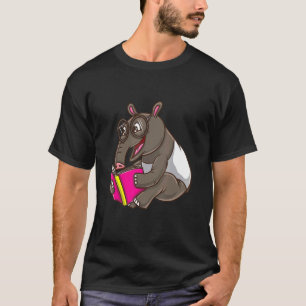 Tapir Reading Book Animal Librarian T-Shirt