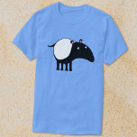 Tapir T-Shirt<br><div class="desc">A cute Malayan Tapir for animal and endangered wildlife lovers. Original art by Nic Squirrell.</div>