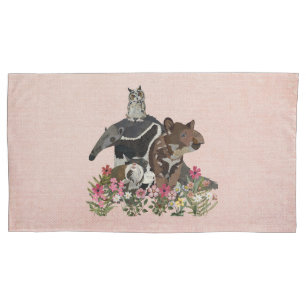 TAPIR, TAMANDUA, TAMARIN & OWL PILLOWCASE
