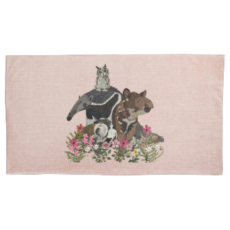TAPIR, TAMANDUA, TAMARIN & OWL PILLOWCASE