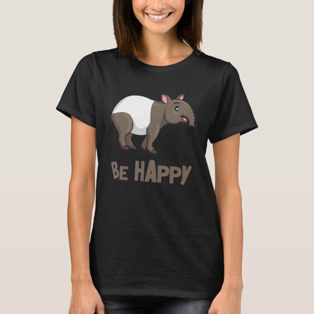 Tapir Tapire Flatlandtapir Bergtapir Men Women Chi T-Shirt (Front)