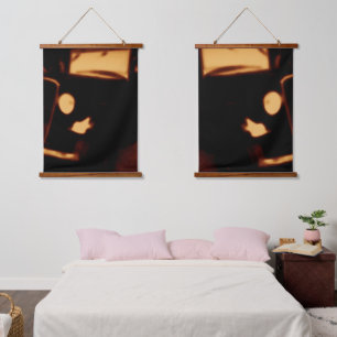 Tapisserie murale cadre en bois - Retro Automotive Hanging Tapestry