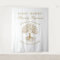 Tapiz Family reunion tree backdrop banner gold