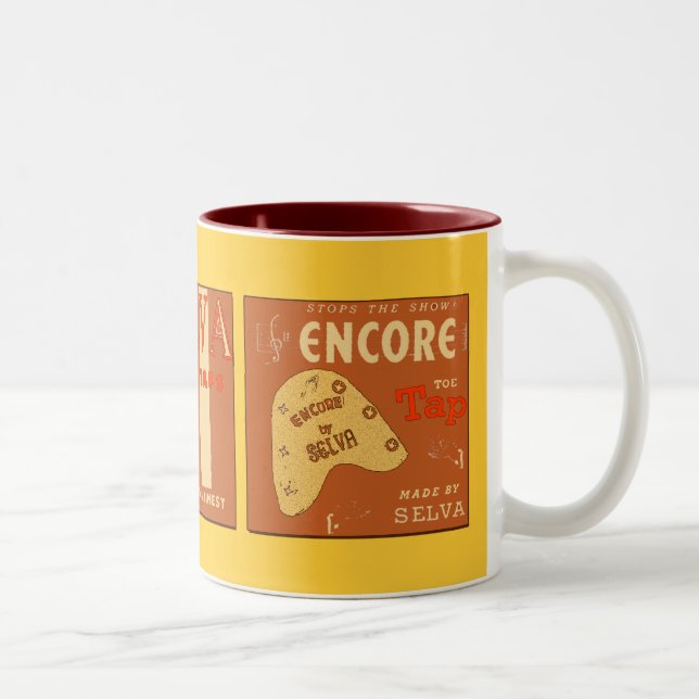 Taps Times Three Two-Tone Coffee Mug (Right)