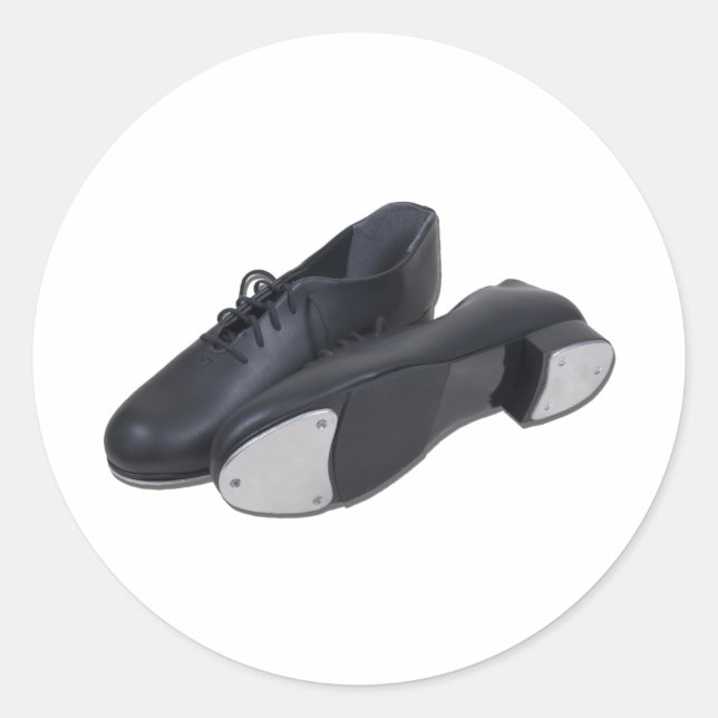 TapShoes012511 Classic Round Sticker (Front)