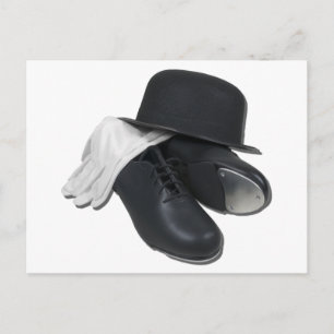 TapShoesBowlerGloves012511 Postcard