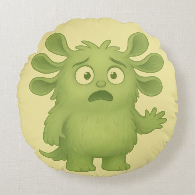 Tapsi Kissen das sensible, reizoffene ADHS-Monster Round Cushion (Front)