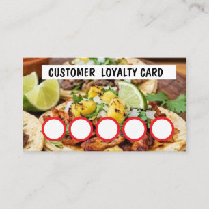 TAQUERIA - CUSTOMER  LOYALTY CARD 