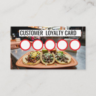 TAQUERIA - CUSTOMER  LOYALTY CARD 