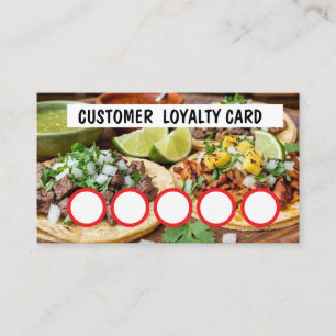 TAQUERIA - CUSTOMER  LOYALTY CARD 