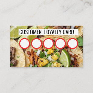 TAQUERIA - CUSTOMER  LOYALTY CARD 