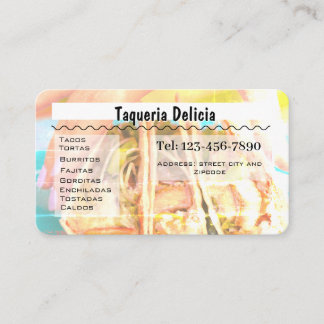 taqueria / restaurant editable card 