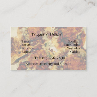 taqueria / restaurant editable card 