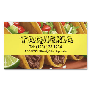 TAQUERIA  services editable   business card