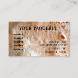 Taqueria Tortilla Business Card