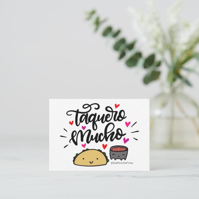 Taquero Mucho Gift Enclosures Enclosure Card (Standing Front)