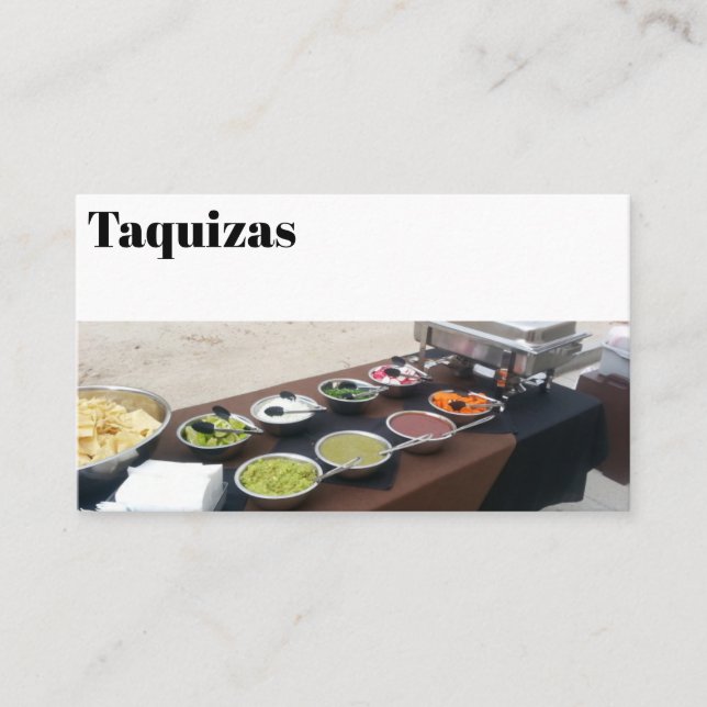 Taquiza Business Card (Front)