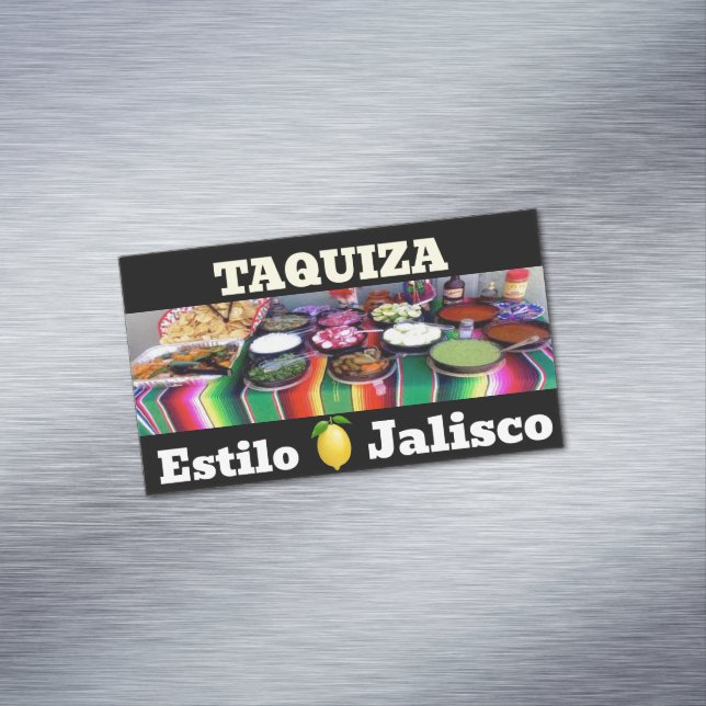 taquiza estilo jalisco magnetic business card (In Situ)