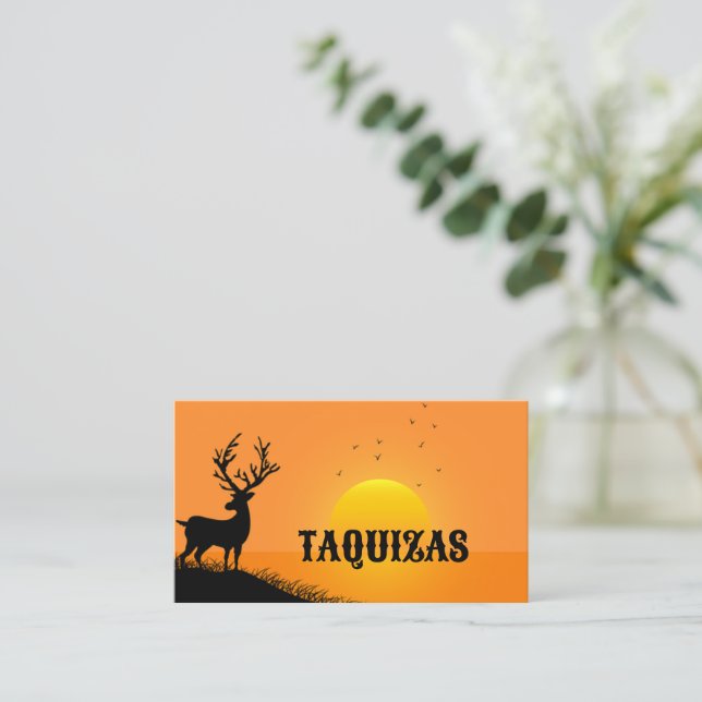 TAQUIZAS BUSINESS CARD (Standing Front)