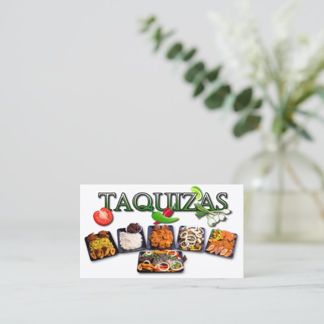 taquizas business card (Standing Front)