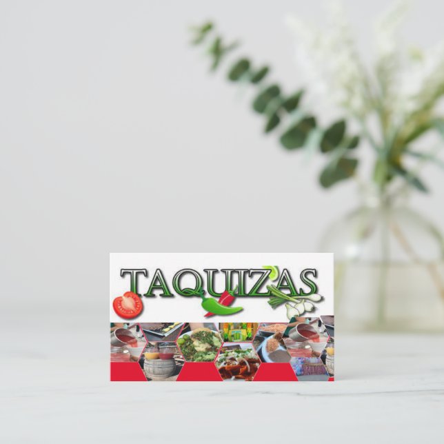Taquizas Calling Card (Standing Front)