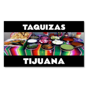 TAQUIZAS TIJUANA MAGNETIC BUSINESS CARD