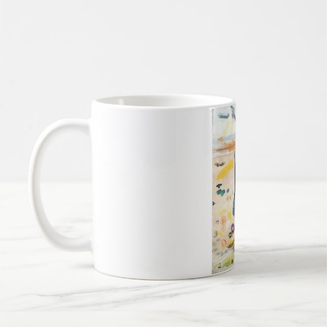 Tar & Pop-Tops Abstract Jeff Hankamer Artjunkhaus  Coffee Mug (Left)