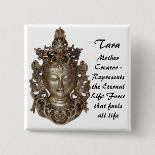 Tara 15 Cm Square Badge