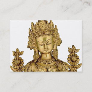 Tara Buddha Buddhist Goddess Yoga Tibet Art Peace Business Card