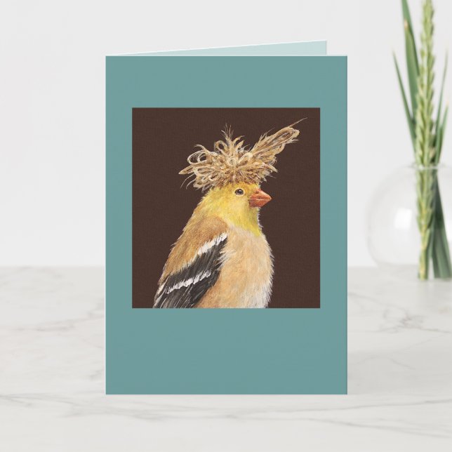 Tara the goldfinch card (Front)