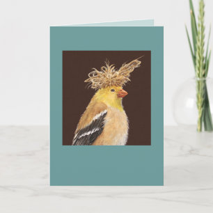 Tara the goldfinch card