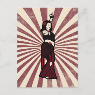 Tara Tribal Belly Dancer Postcard