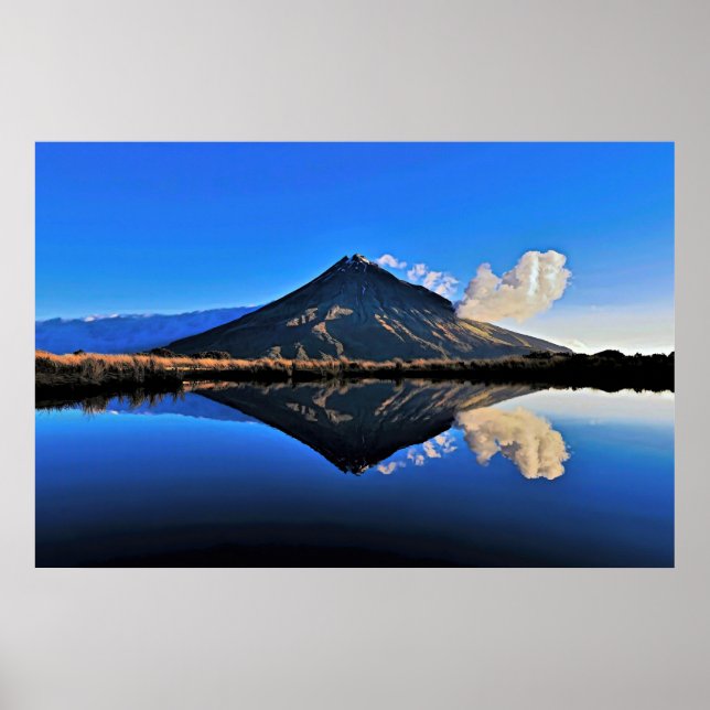 Taranaki Reflection Poster (Front)