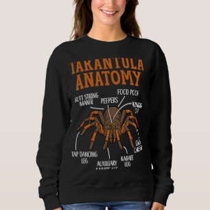 Tarantula Anatomy Arachnid Insect Spider Whisperer Sweatshirt