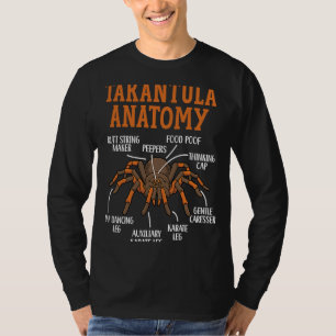 Tarantula Anatomy Arachnid Insect Spider Whisperer T-Shirt