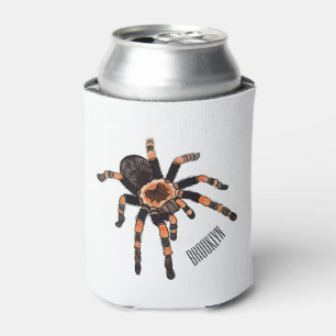 Tarantula cartoon illustration can cooler