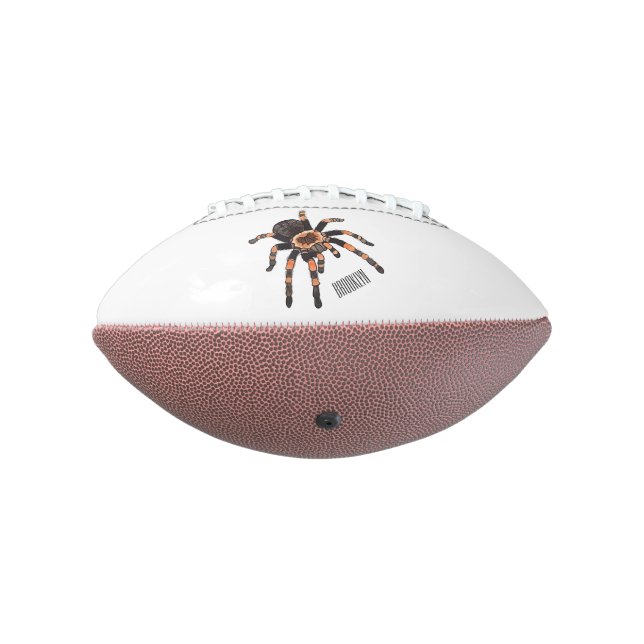 Tarantula cartoon illustration football (Rotated 270)