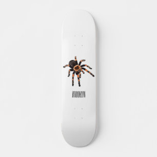 Tarantula cartoon illustration skateboard