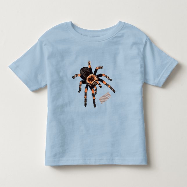 Tarantula cartoon illustration toddler T-Shirt (Front)