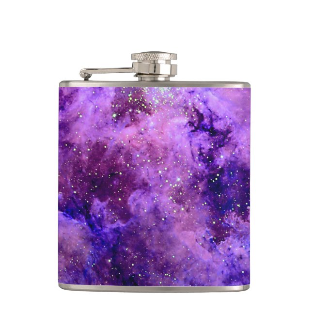 Tarantula Nebula 30 Doradus Hubble Space Photo Hip Flask (Front)