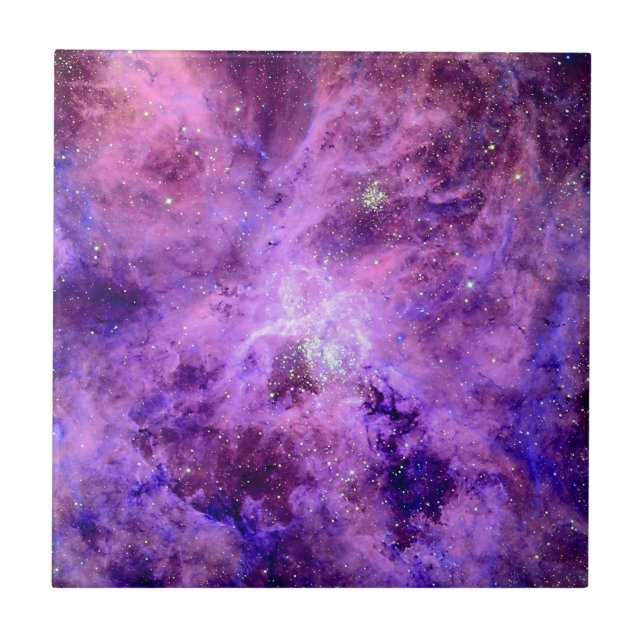 Tarantula Nebula 30 Doradus Hubble Space Photo Tile (Front)