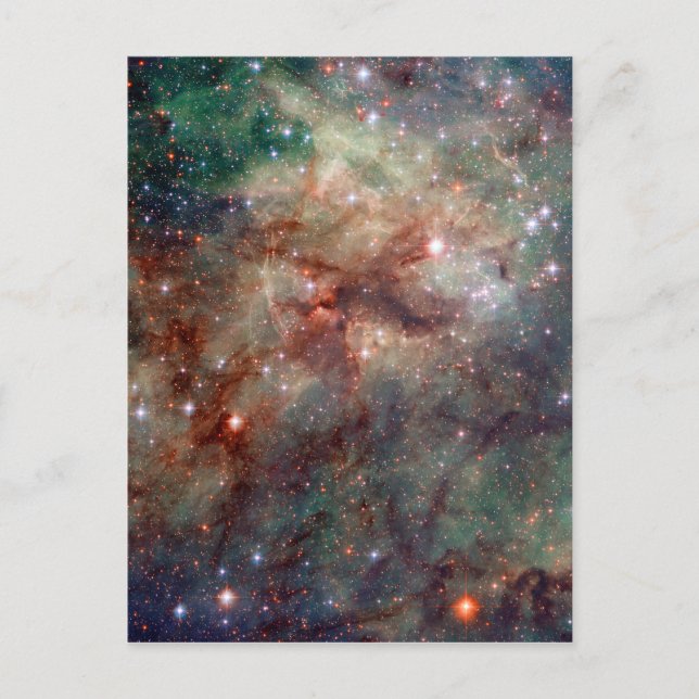 Tarantula Nebula Hubble Space Postcard (Front)