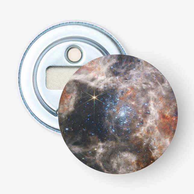 Tarantula Nebula Image from JWST Bottle Opener (Front)