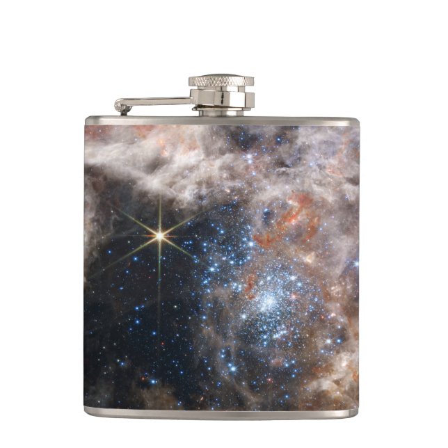 Tarantula Nebula Image from JWST Hip Flask (Front)