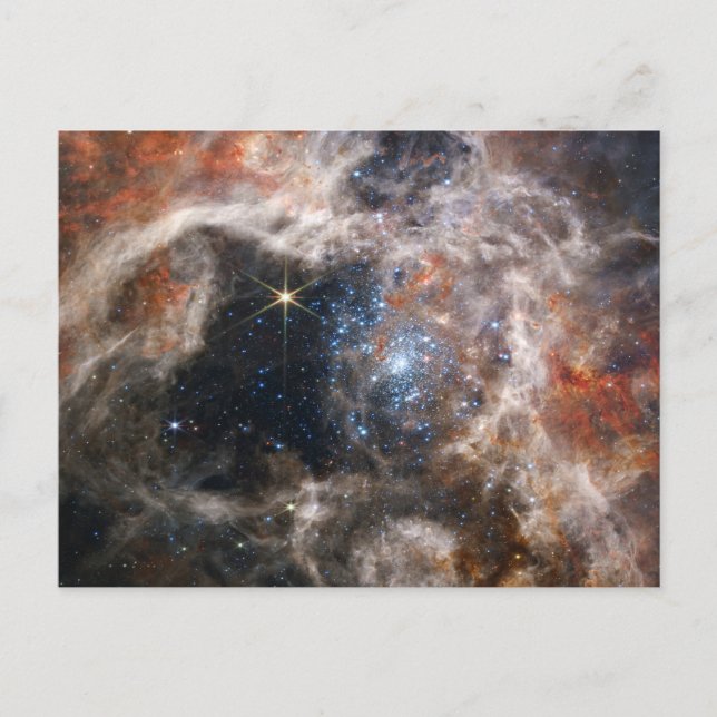 Tarantula Nebula Image from JWST Postcard (Front)